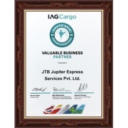 IAG Cargo Certificate